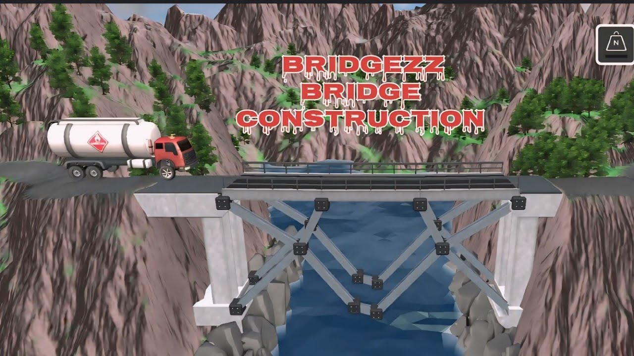 🏗️  Bridge Construction Simulator 🌉 | Build the Strongest Bridge Challenge 💪🚚