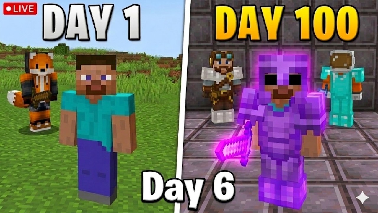 MINECRAFT🤔Survival series Day 6🤩