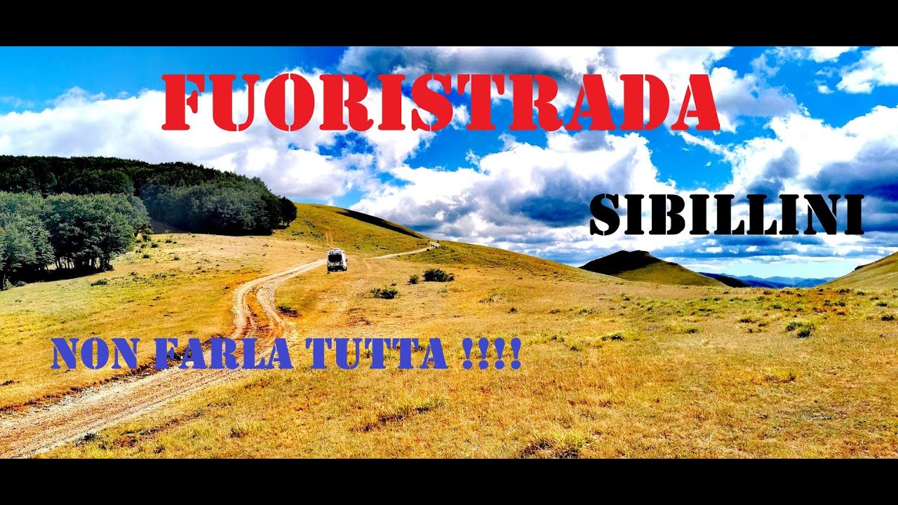 Altopiano  Fuoristrada camper van 4x4 Monti Sibillini Forca Canapine verso Accumoli off-road Italy