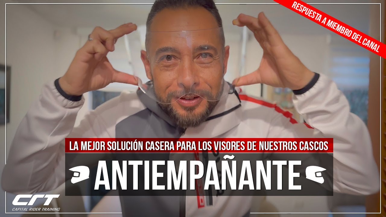 MEJOR ANTIEMPAÑANTE CASERO PARA VISORES DE CASCOS MOTO - CURSO EN MOTO #capitalrider