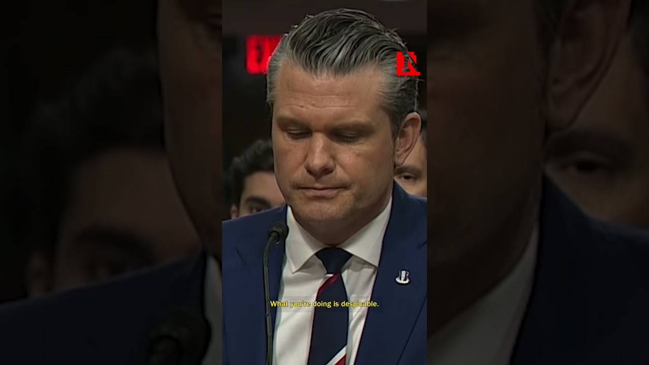 Protester Interrupts Pete Hegseth's Opening Statement During Senate Hearing
