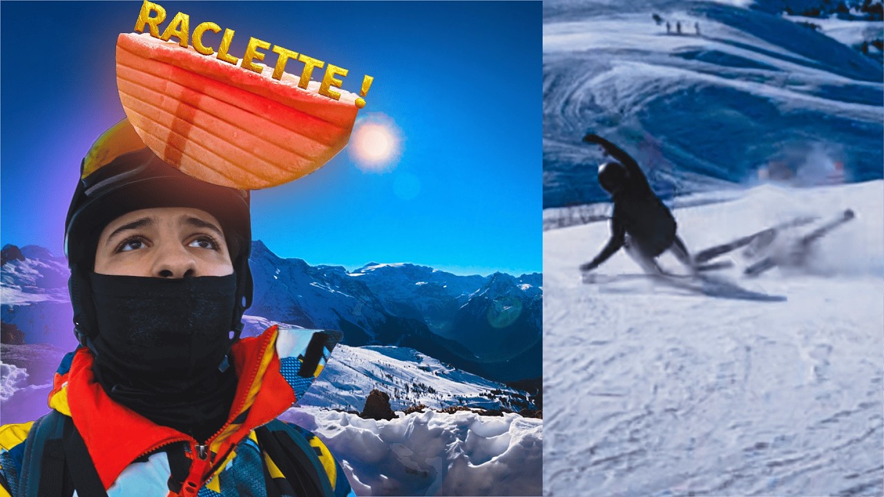 MA PREMIÈRE RACLETTE AU SKI ! ⛷️🧀