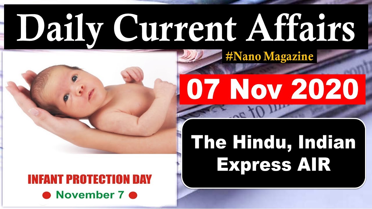 Daily Current Affairs 7 November 2020 | The Hindu | PIB News by Veer | #UPSC Prelims 2021, UPSC EPFO