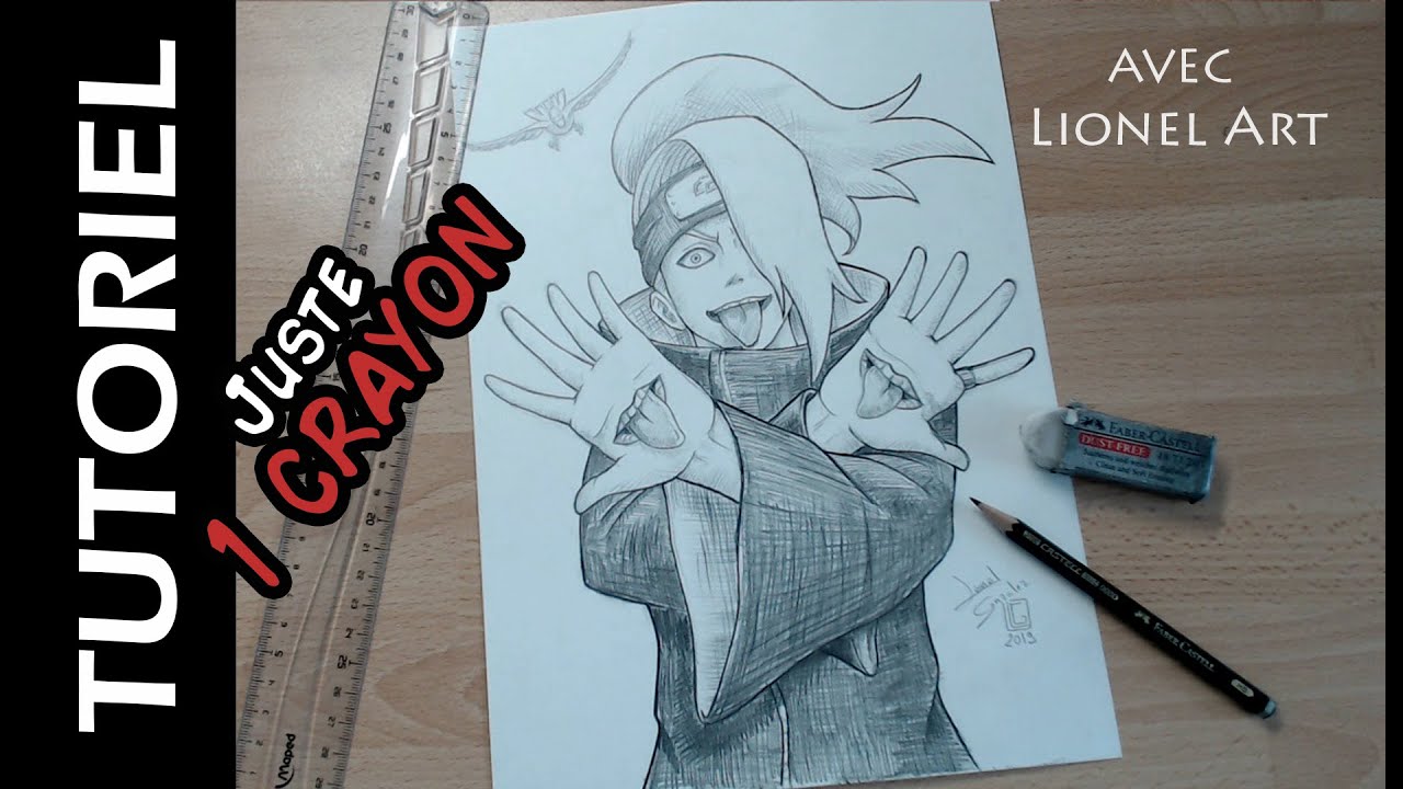 Comment dessiner Deidara - avec 1 crayon HB