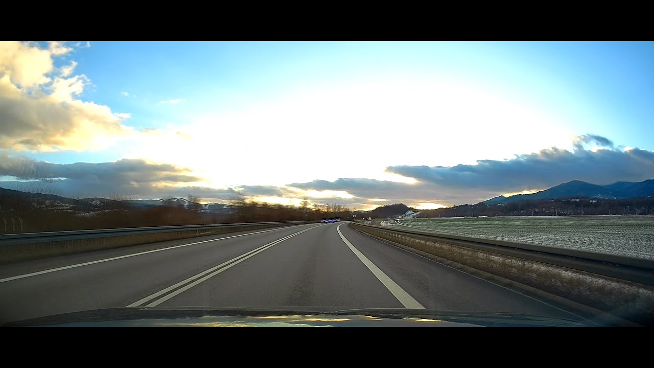 [4k] Timelapse highway driving Kraków (PL) - Milówka (Beskid Sląski, PL)
