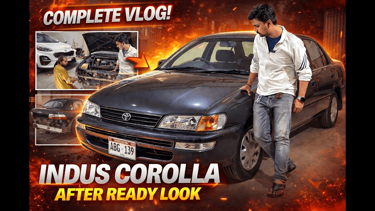 Indus Corolla Complete Restoration 🔥 From Rough Condition to Showroom Look | Full Transformation