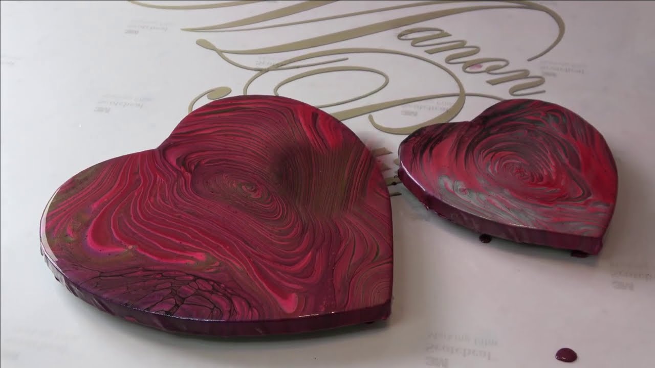 (30) 💕 Valentine's Day Special 💕 called Symbol of Love💕 #acrylicpouring#ringpours#acrylicpaints
