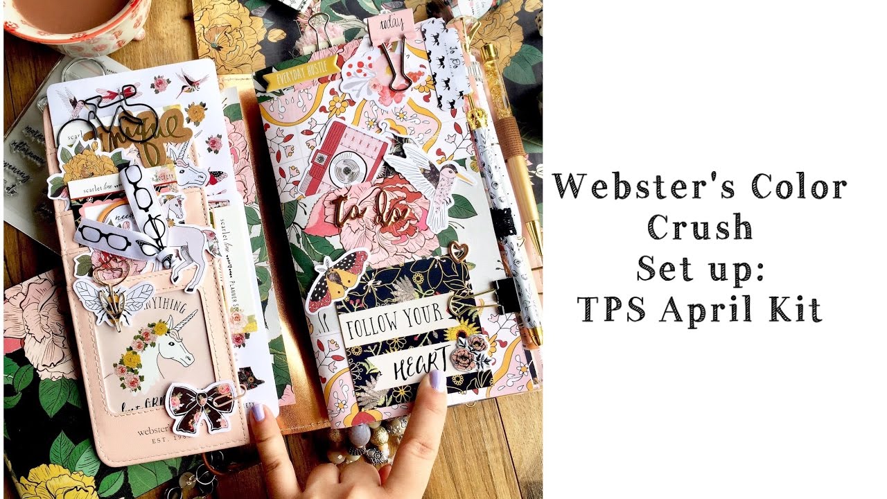 Webster's Pages Color Crush Traveler's Notebook Setup and Flip Through