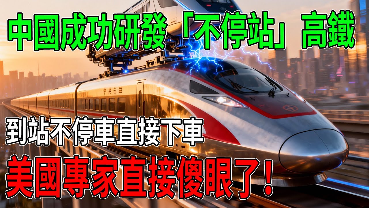 中國研發“永不停車”高鐵，時速350公裏直接上下客，美國專家驚呼：這絕對不可能！ #中國高鐵 #中國黑科技 #不停站高鐵 #中美博弈 #基建狂魔 #中國制造 #高鐵技術 #時速350 #中國速度