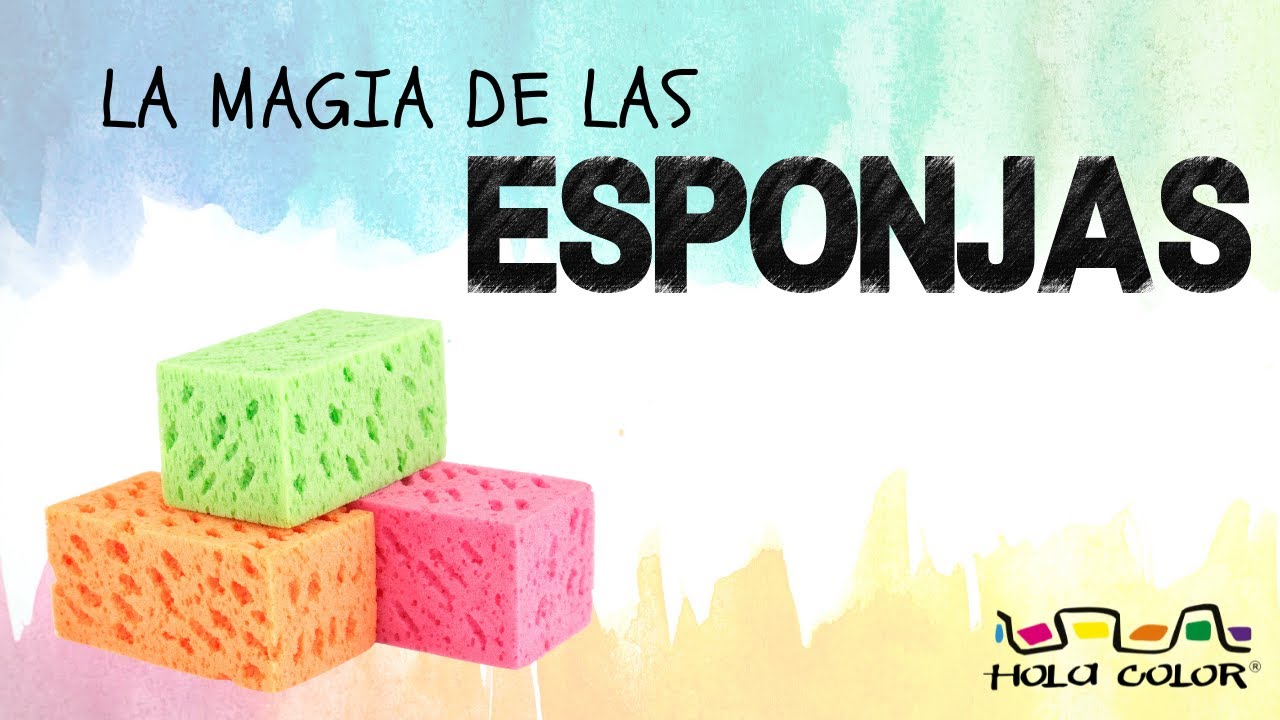 ❗🧽Cómo HACER EFECTOS con ACRÍLICO y ESPONJAS - PINTANDO con Esponja PASO A PASO - Hola Color LIVE
