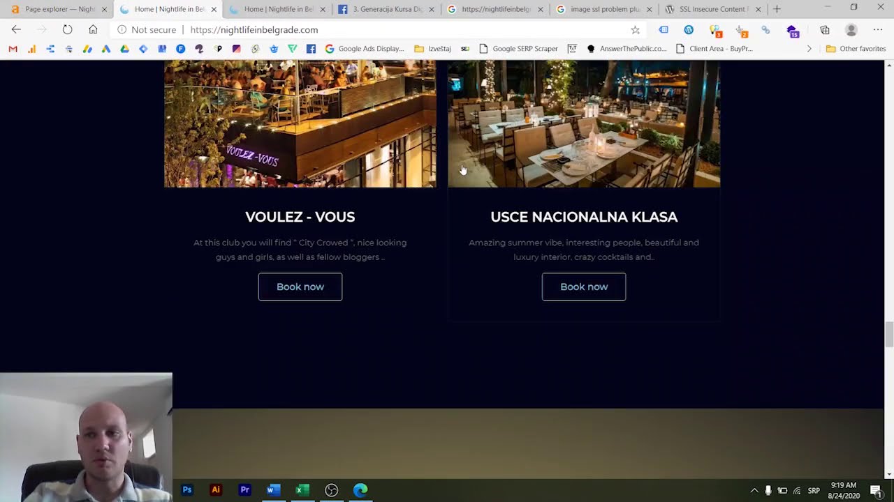 Analiza sajta nightlifeinbelgrade.com - Problemi sa SSL sertifikatom