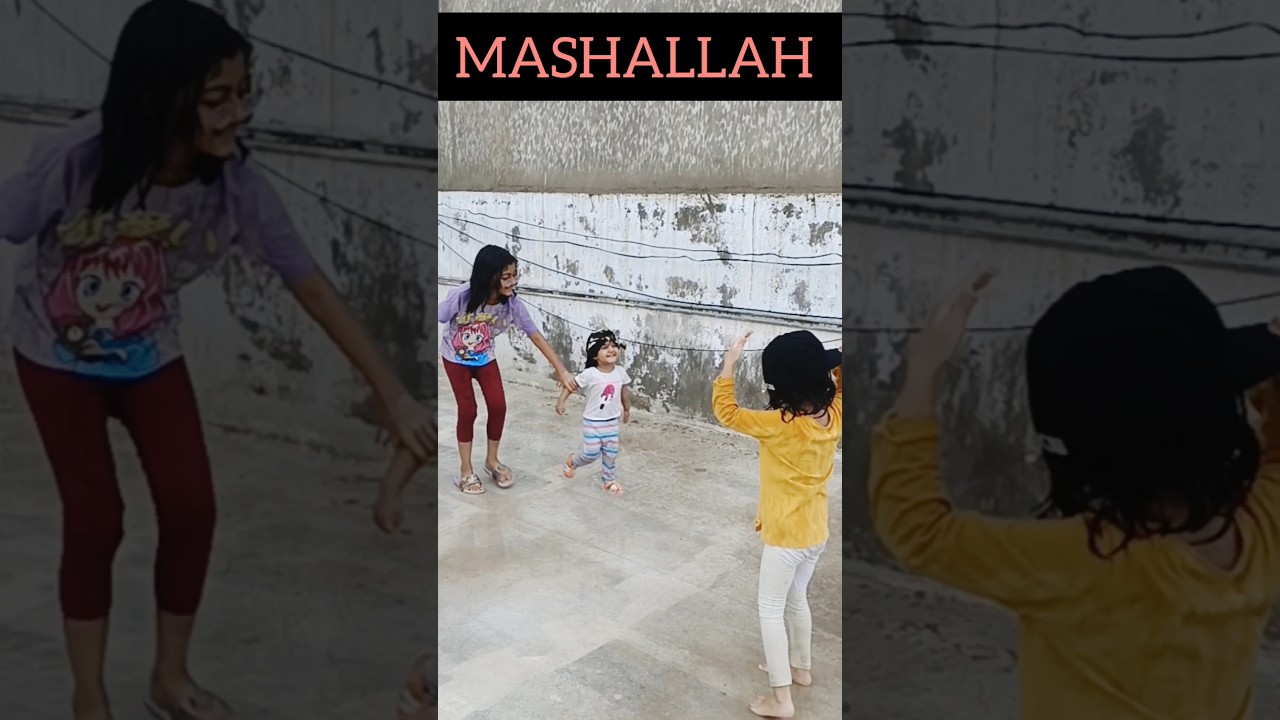 FUN WITH MY YOUNGER SISTERS 🥰 IN 🌧️🌧️ RAIN #rain #fun #kids #trending #rainraingoaway