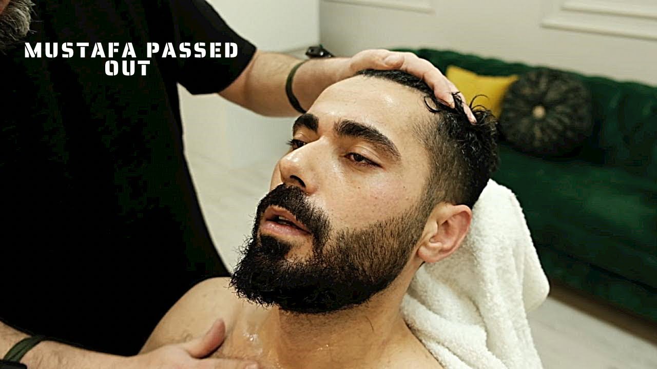 ASMR Turkish Barber | Hairy Truck Driver Mustafa Lost Himself