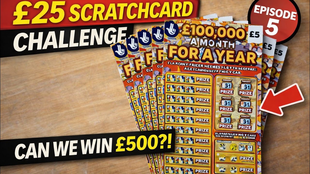£25 Scratchcard Challenge – Can This Card Save Us?! | Episode 5