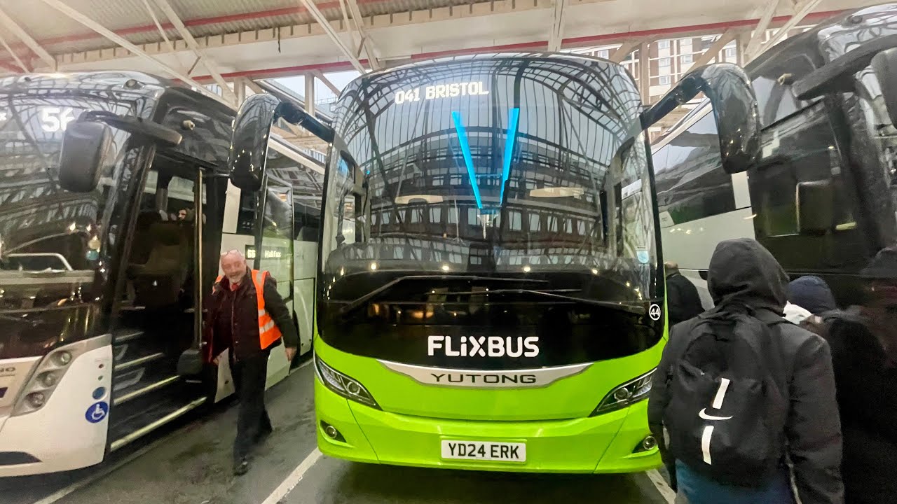 041 Flixbus - London Victoria Coach Station to Bristol Bus Station Full Bus Journey
