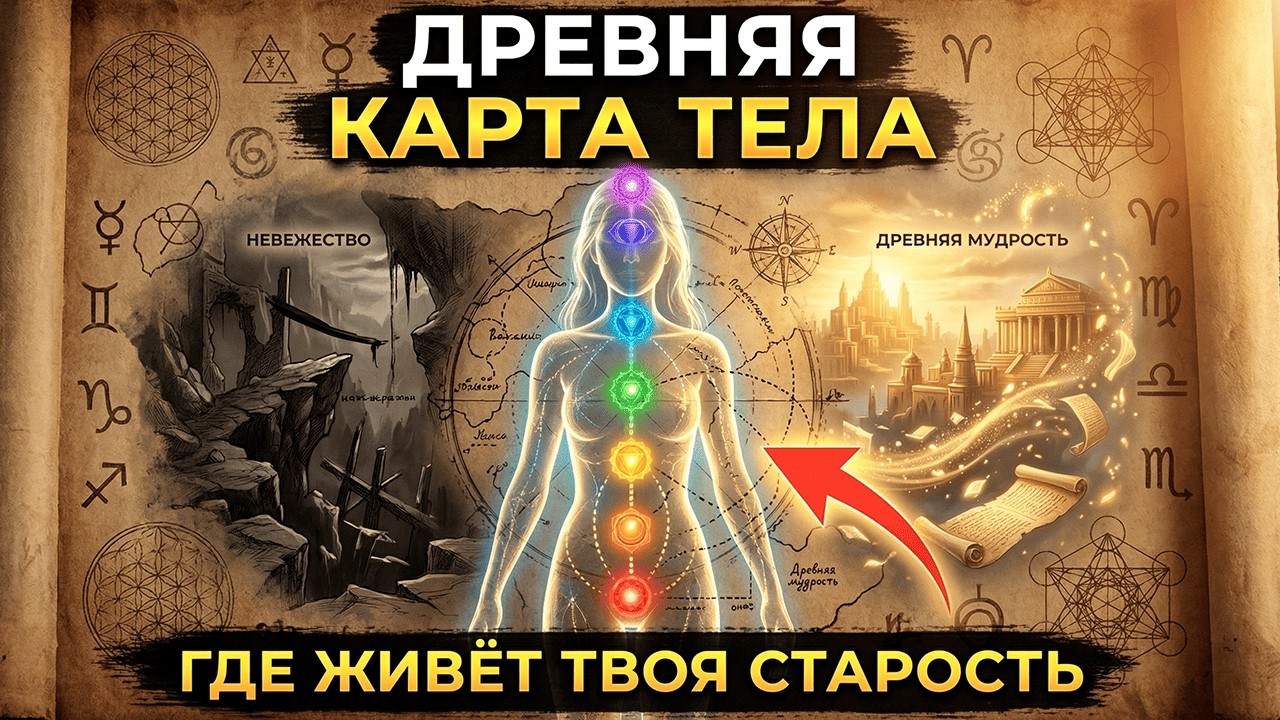 Древняя Карта Тела: Где Живёт Твоя Старость И Как Её Оттуда Выгнать