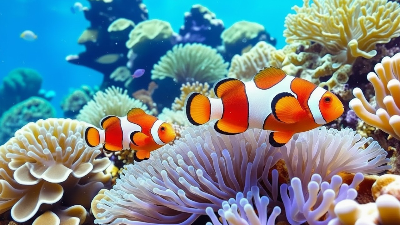 The Best 4K Aquarium - Dive Into The Mesmerizing Underwater Realm, Sea Jellyfish, Coral Reefs .