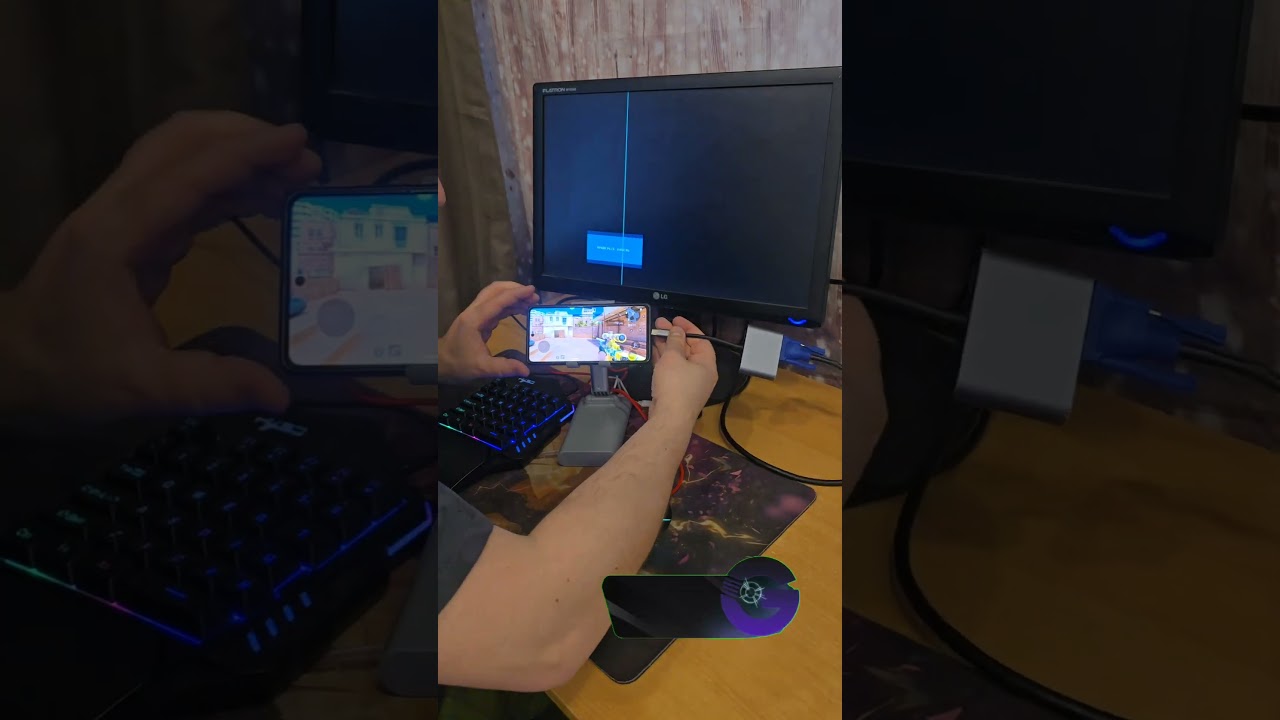 Подключение телефона к монитору.