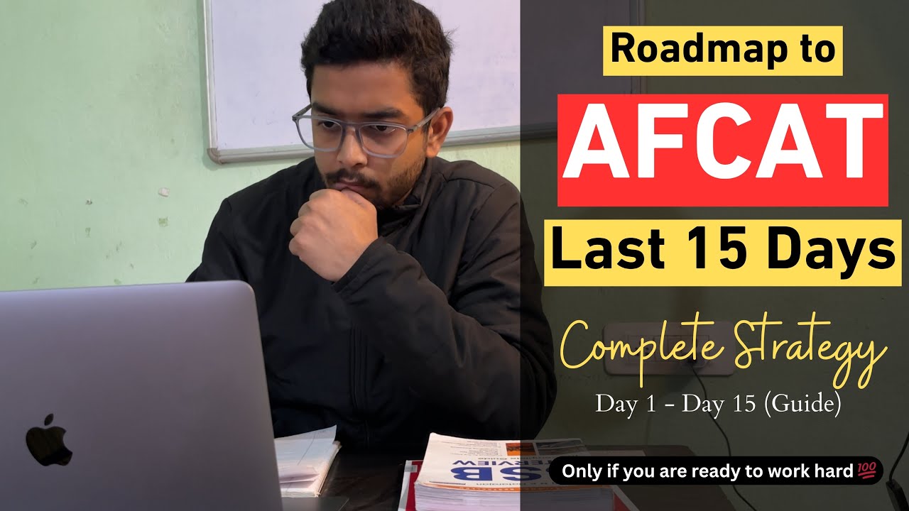 Last 15 Days AFCAT roadmap 💯✅ | Complete Strategy + Routine 🔥