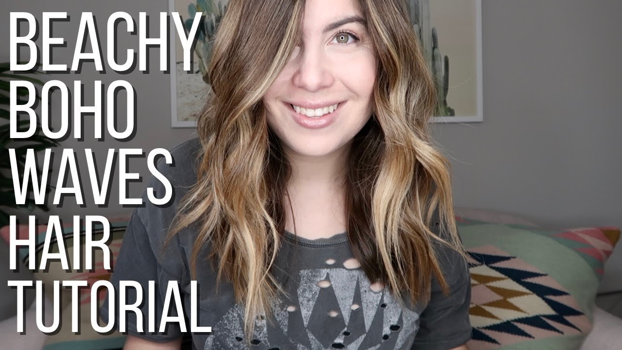 how to get beachy boho waves | hair tutorial