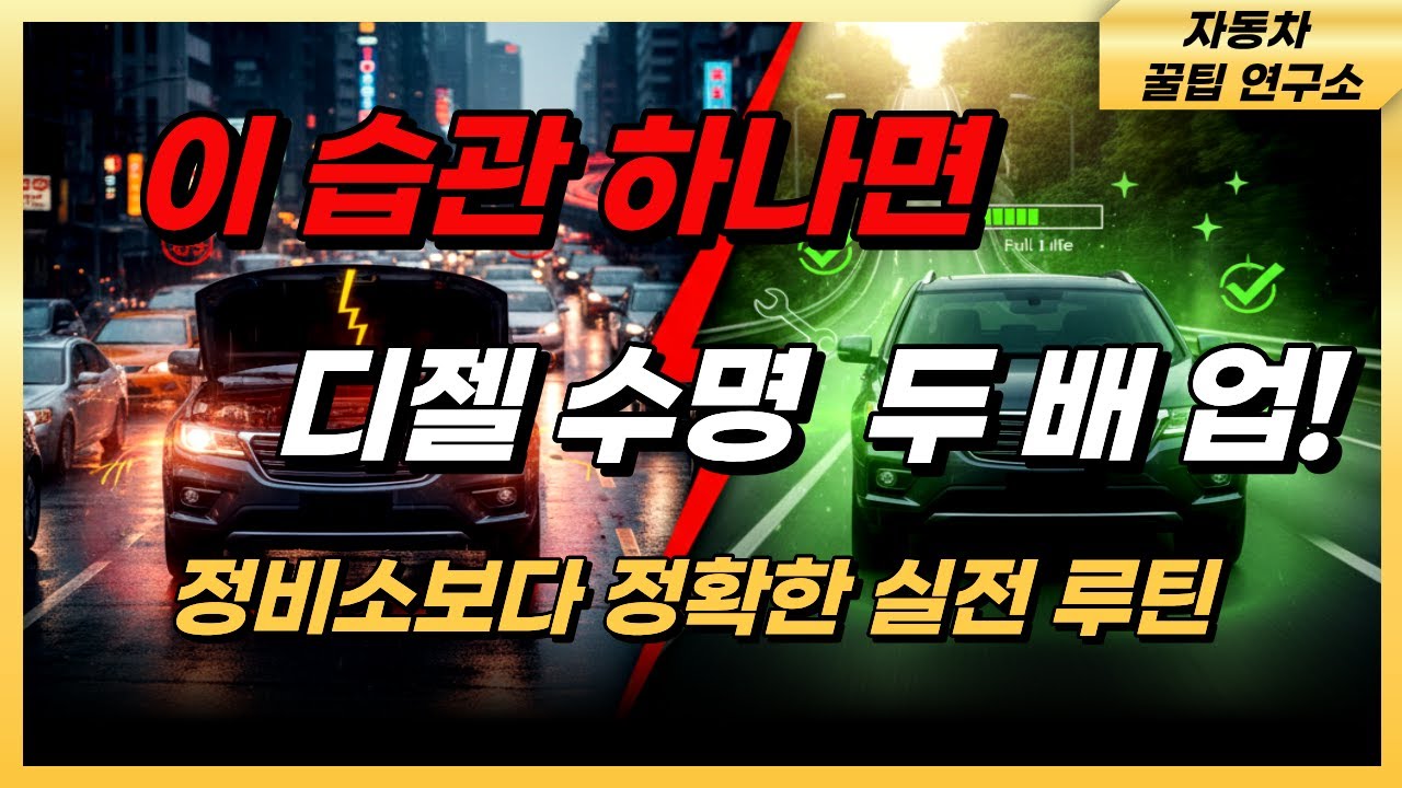 🚗 도심 주행 많은 디젤차, 이렇게 타야 수명 안 줄어듭니다｜디젤 운전자 90%가 놓치는 관리법