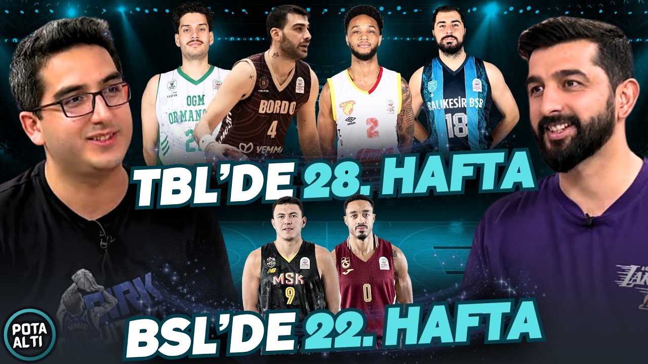 TBL'de Son 6 Hafta: 4 Zirve Adayı, 5 Düşme Adayı, Trabzon'un Reed'i, Kusursuz Mersin | POTA ALTI