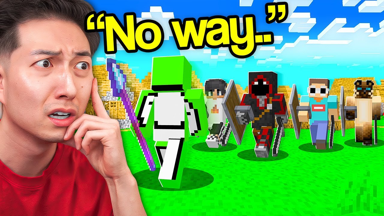 Reacting to Dream's SPEEDRUN vs 4 HUNTERS in Minecraft!