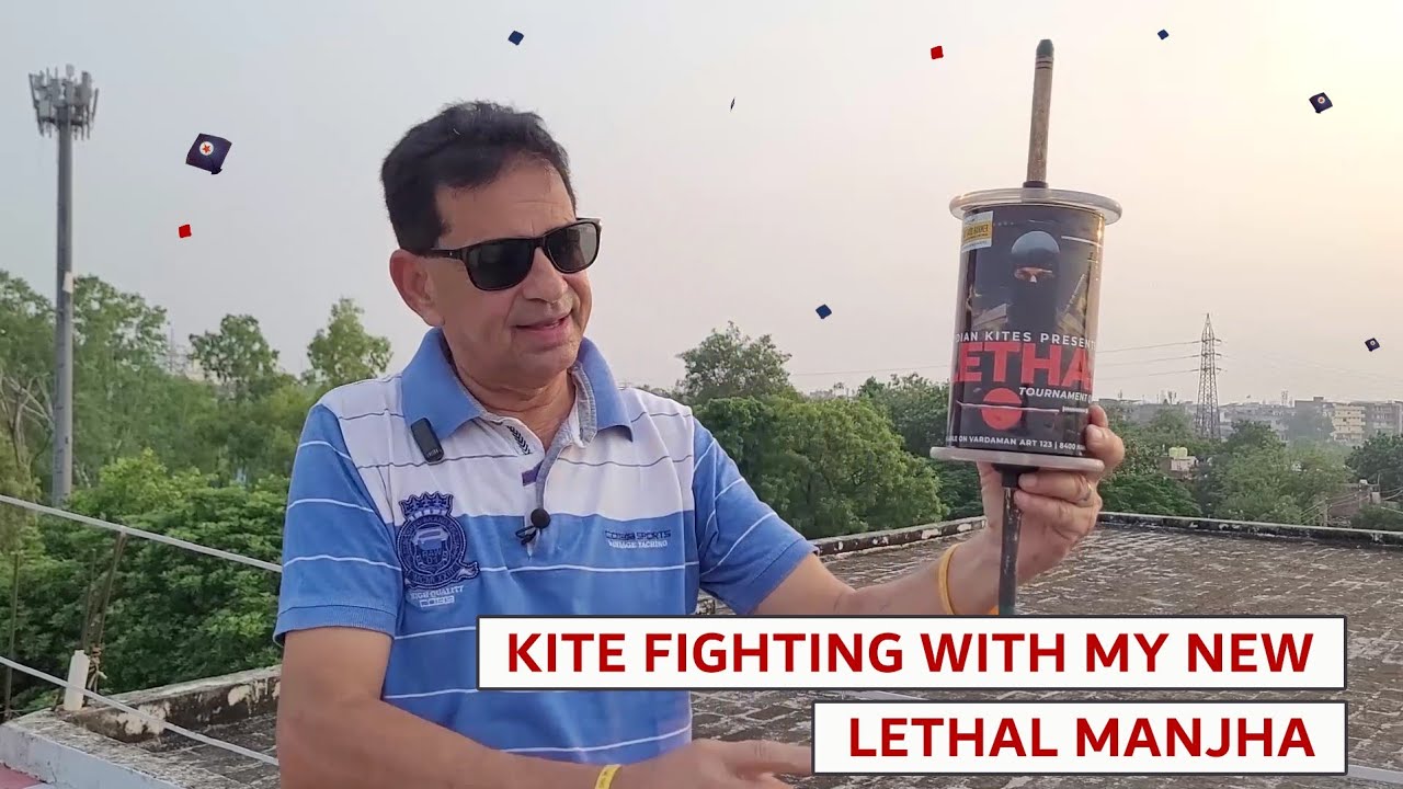 Bahut Shandar Manjha Aur Patang Se Kati Pench / One Of The Best Manjha And kites