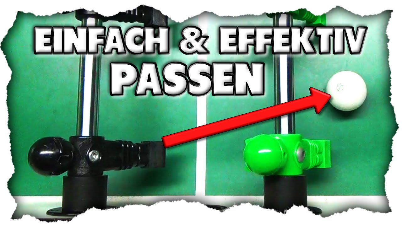 Als Anfänger beim Tischfußball erfolgreich passen – Kantenpass Tutorial