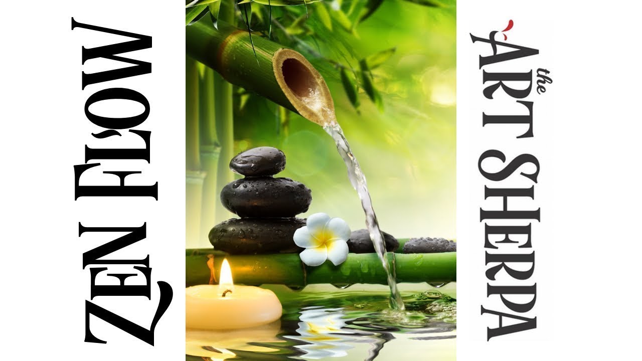 Learn How To Paint A Calming Zen Fountain Garden Scene In Acrylics On Canvas!