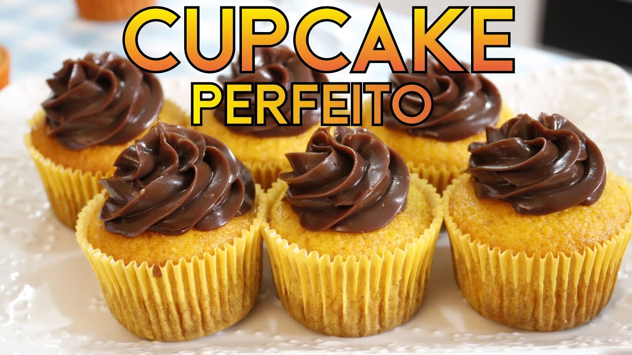 CUPCAKE DE CENOURA COM BRIGADEIRO DE CHOCOLATE PERFEITO | MASSA FOFINHA - Rebeca Poll