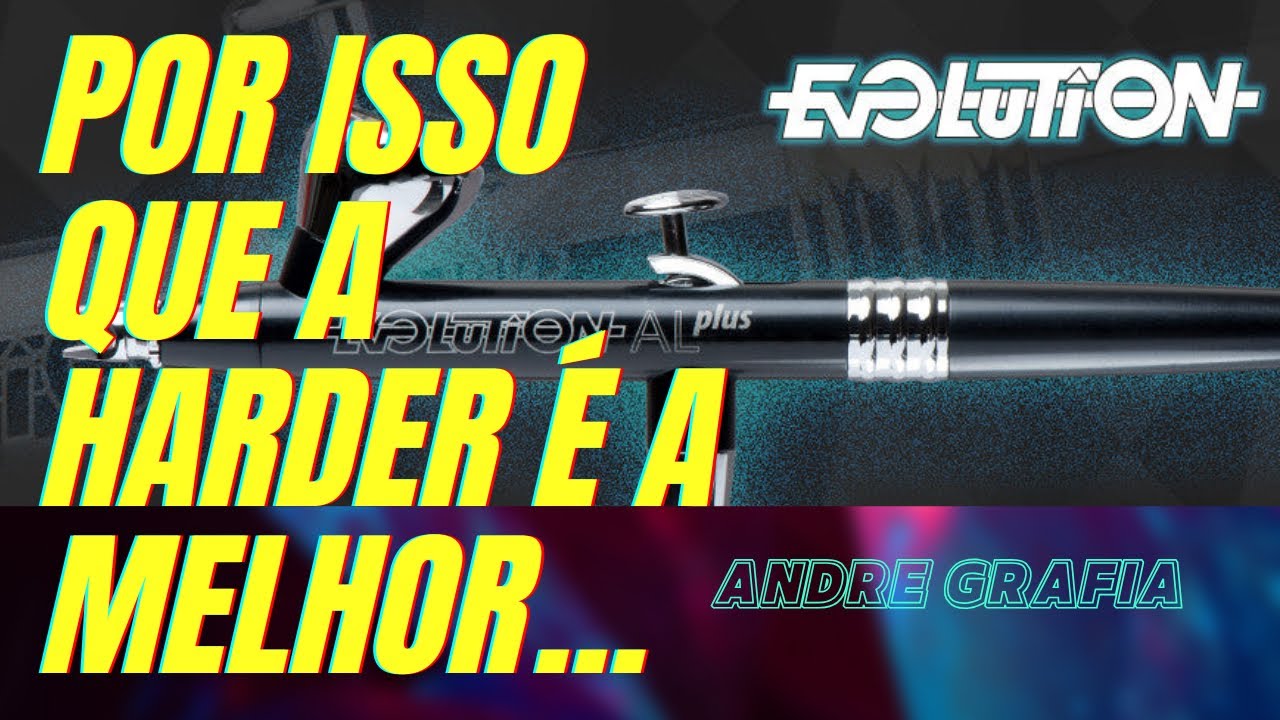 Airbrush EVOLUTION AL PLUS 0.2 um aerógrafo de alumínio