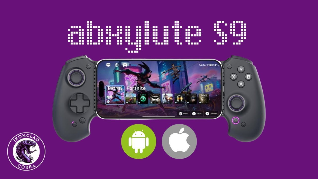 abxylute S9 USB-C Mobile Gaming Controller (for Phone & Tablet – iOS & Android)