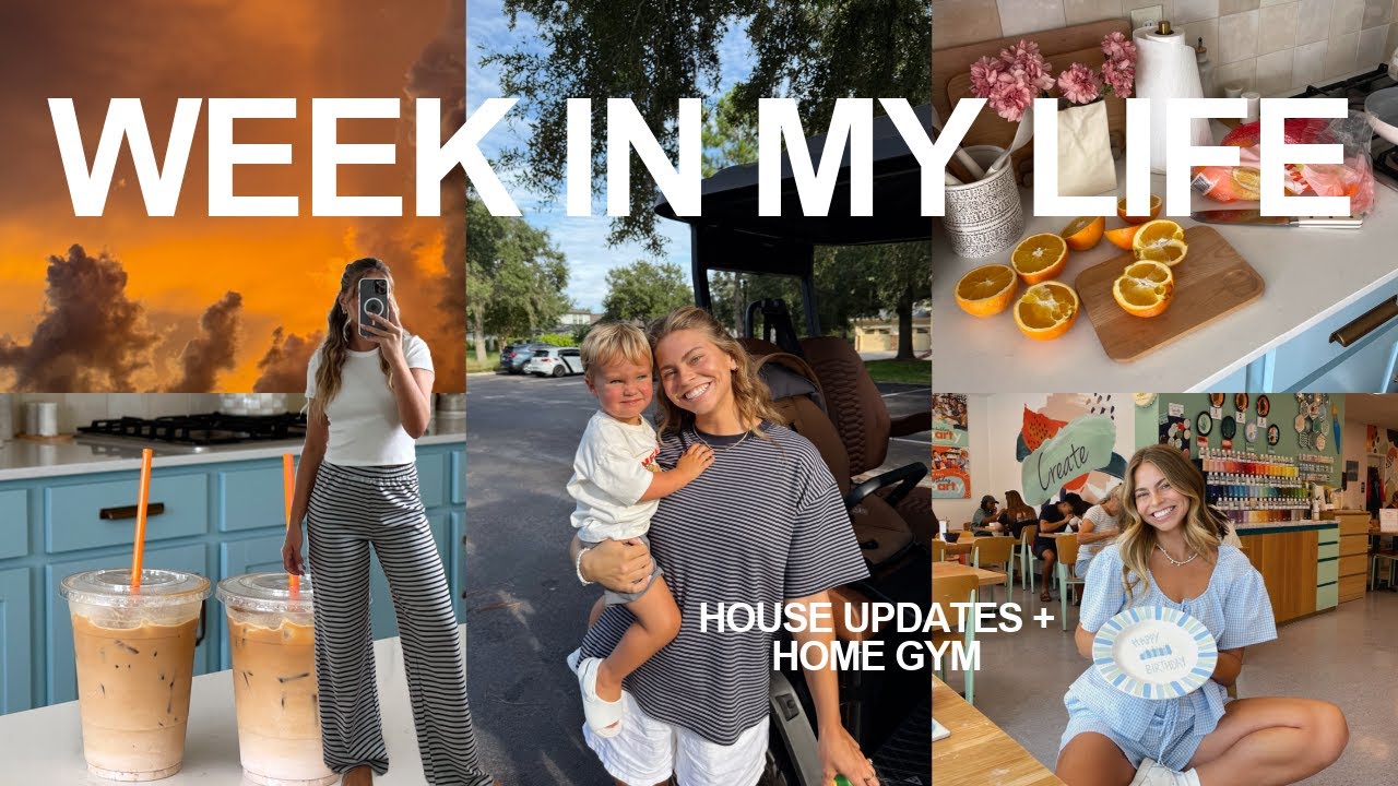 a normal *non-aesthetic* week in my life | house updates, baking, home gym