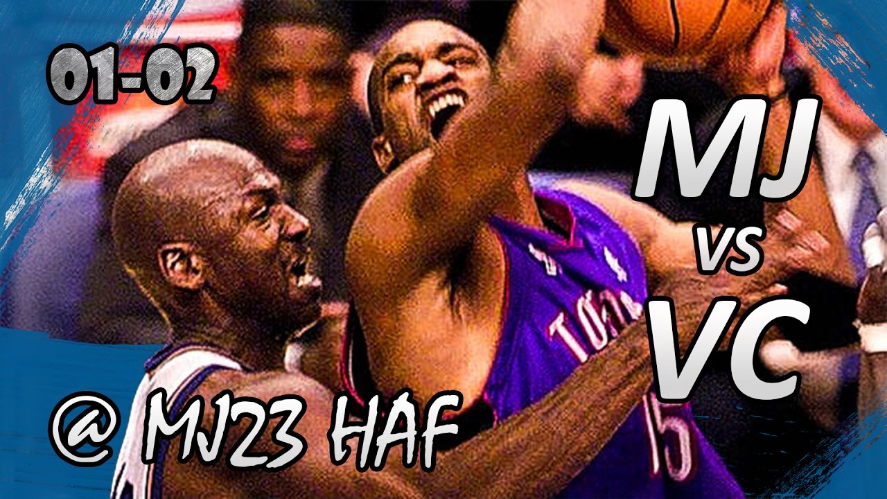 Michael Jordan vs Vince Carter!!! Wizards vs Raptors (2002.02.05) - Battle of the Tar Heels!