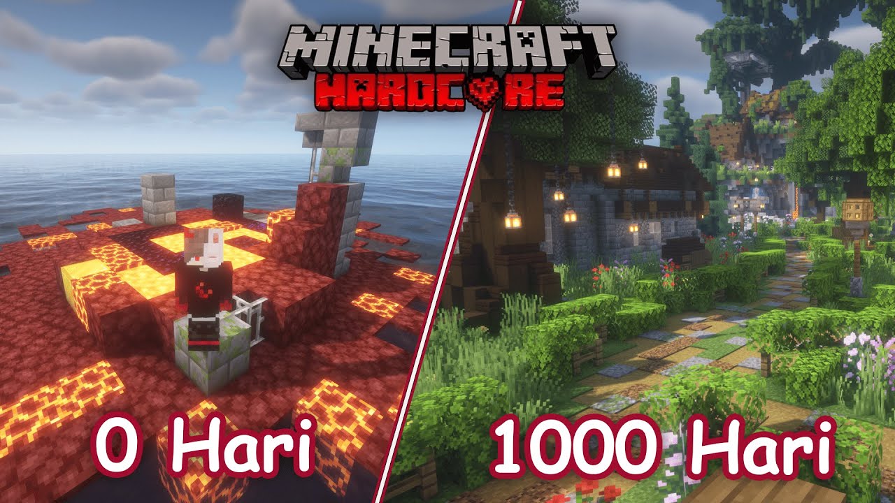 1000 hari Bertahan Hidup di Minecraft Hardcore