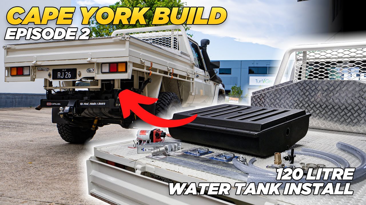 120L Under Ute Tray WATER TANK with 12v pump!