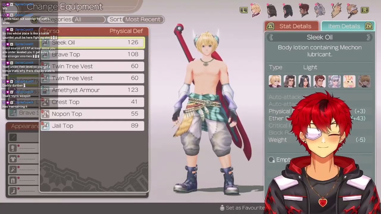 Stream Highlight - Xenoblade:DE - Body Lotion Armor