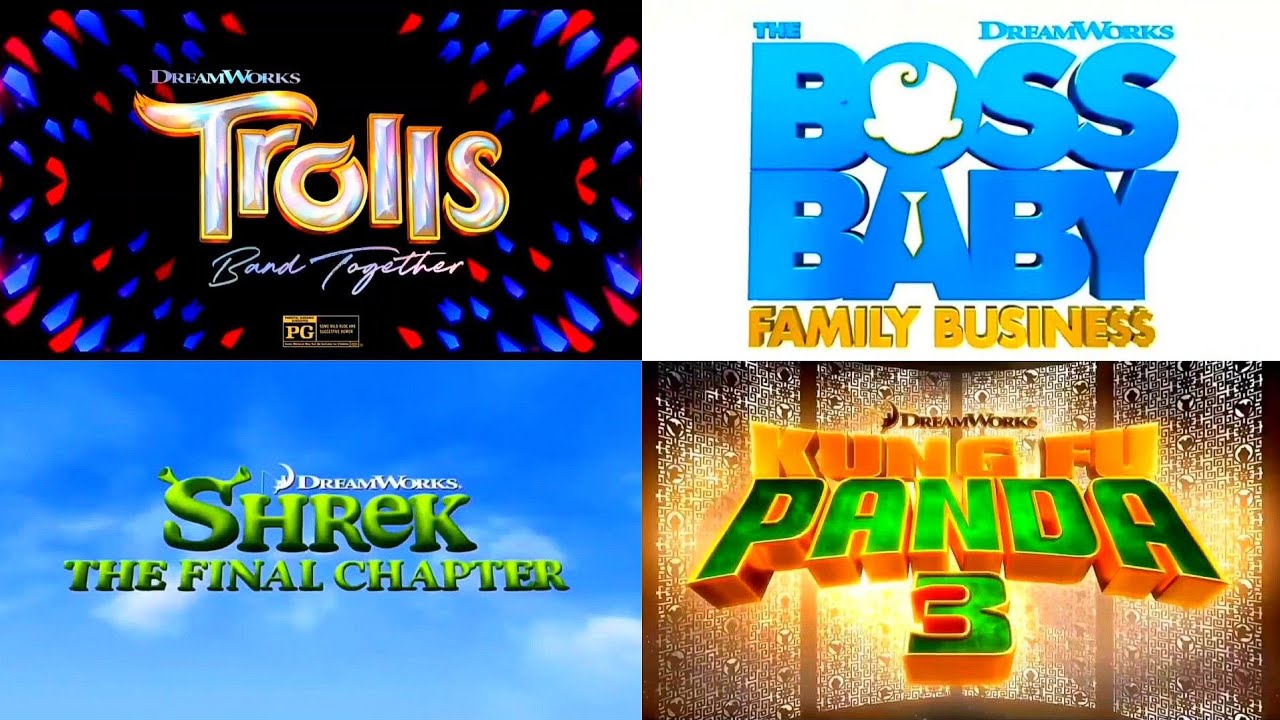 DreamWorks TV Spot trailer logos (Remastered)