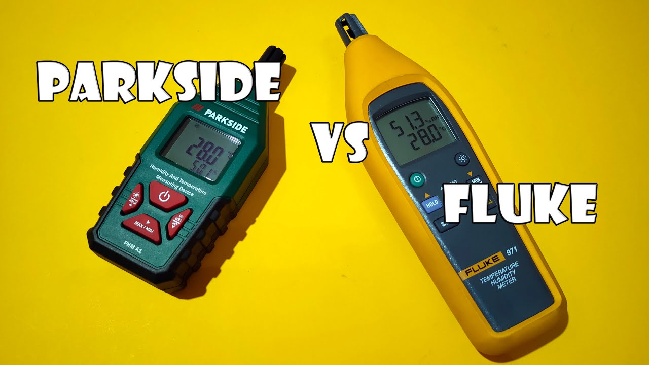 Parkside vs Fluke Temperature and Humidity Meter - PKM A1