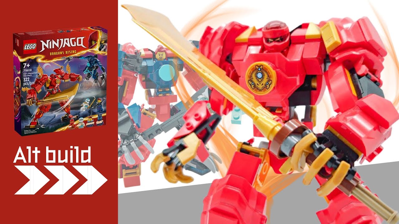 2 in 1 Alt build? Kai's Fire Mech / Corrupted Wolf Mech (71808 Alternate build)