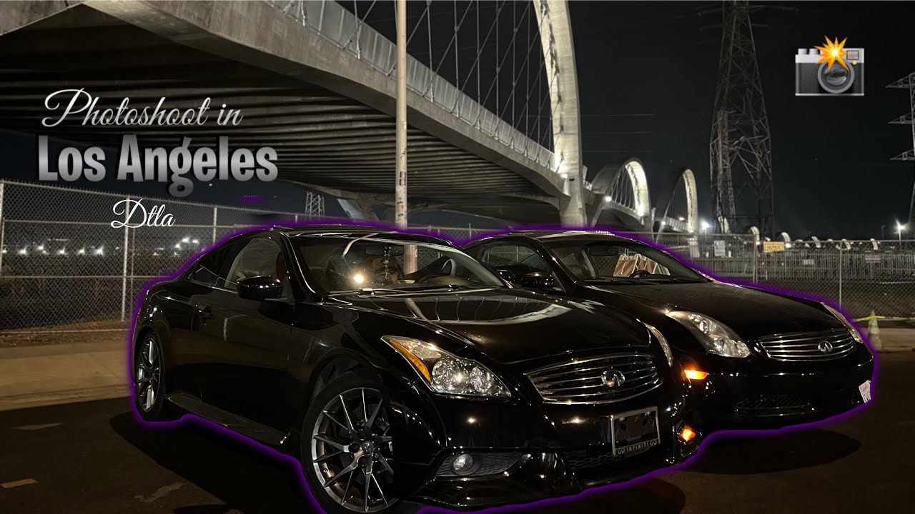 BEST PLACES NEAR DOWNTOWN LA TO HAVE A CAR PHOTOSHOOT AT NIGHT