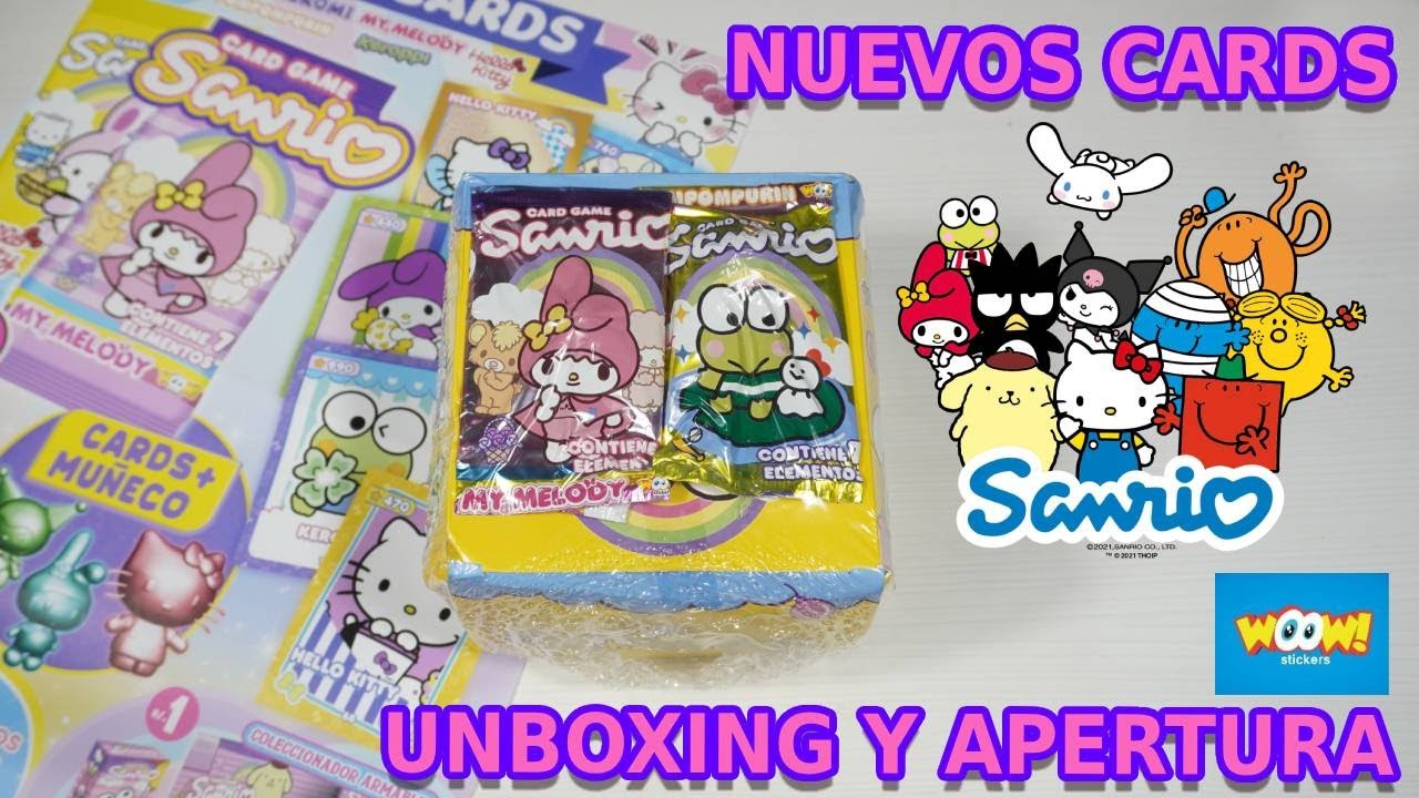 CARDS SANRIO de Woow Stickers: Colección de CARTAS y Muñecos Hello Kitty, Cinnamoroll y otros