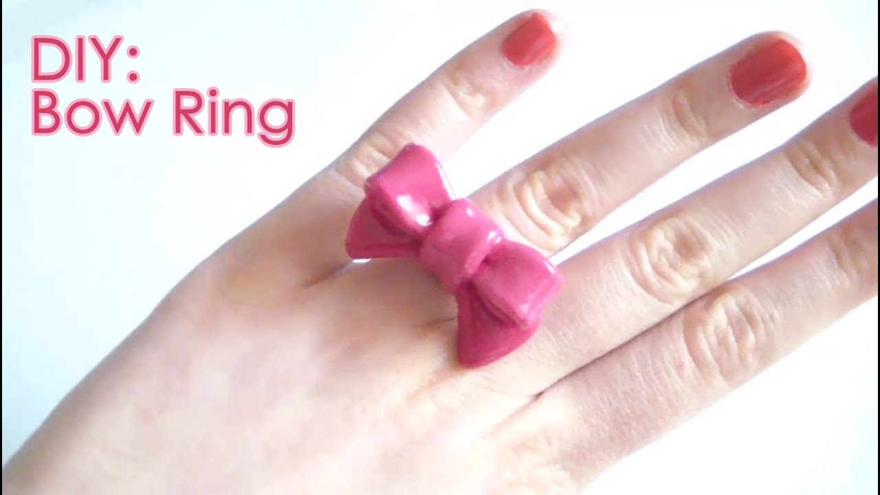DIY: Bow Ring - with Polymer Clay