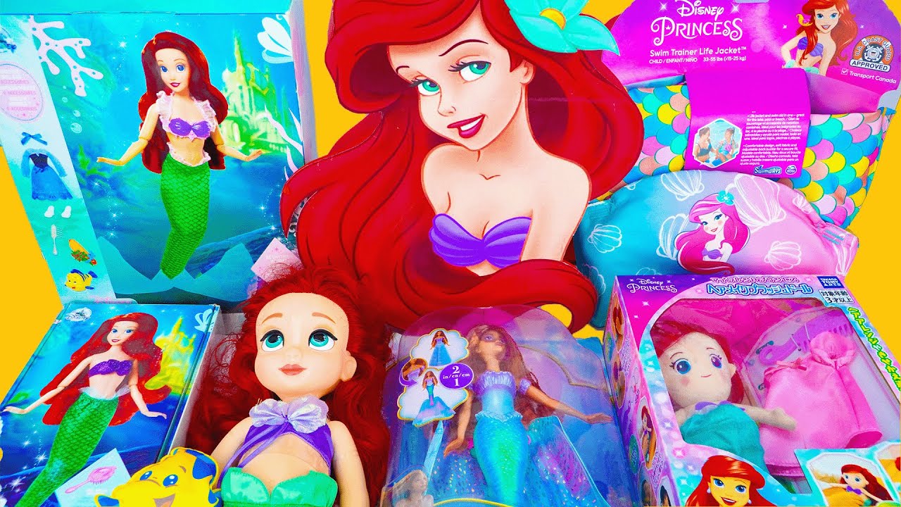 Unboxing Cute Princess Ariel Doll Toys Series🧜 | Ariel Styling Head Toy and Pink Makeup Toys Review