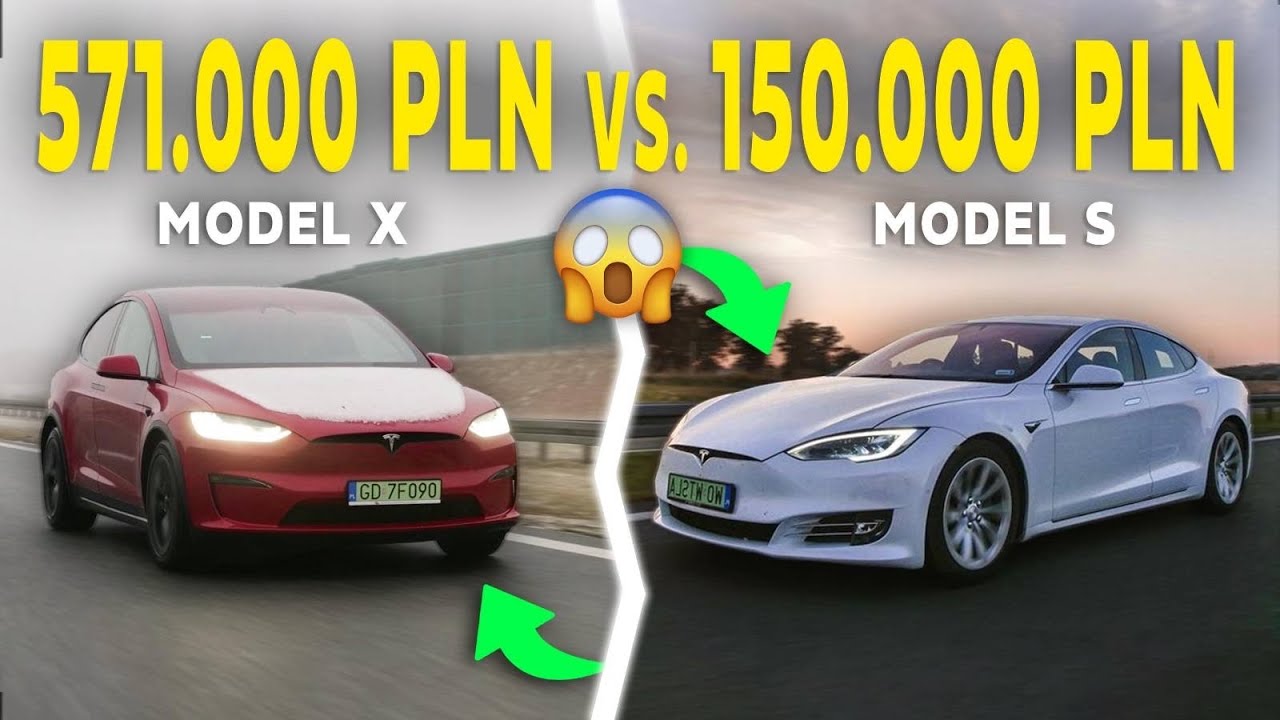 Najdroższa Tesla Model X Plaid vs. STARY MODEL S🥶Zimowy test najpopularniejszych elektryków!