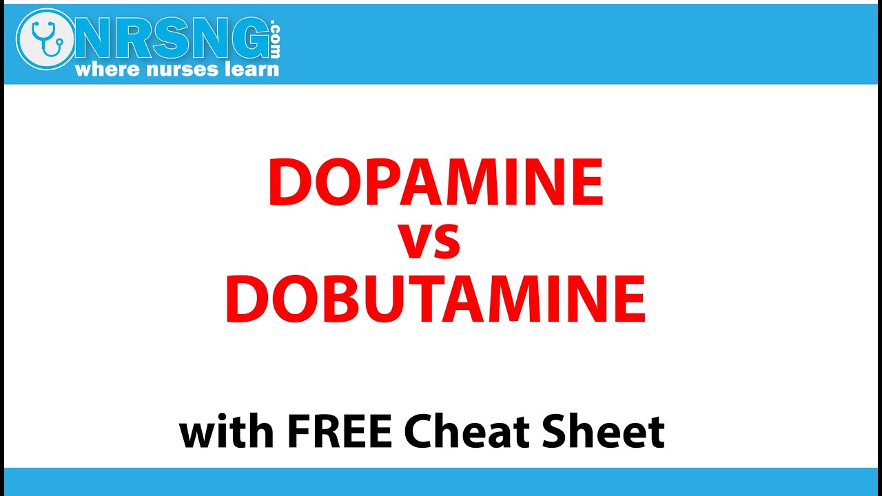 Dopamine vs Dobutamine | MOA, Pharmacology, Vasopressor, Inotrope