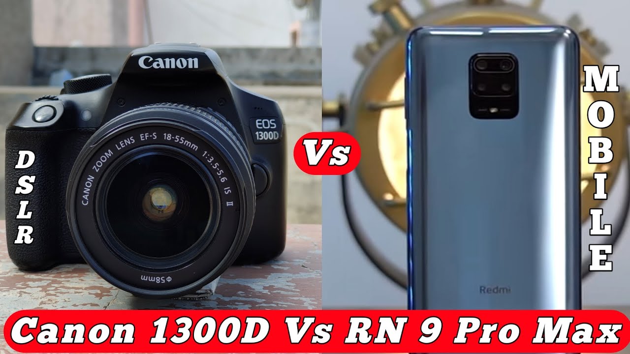Redmi Note 9 Pro Max Vs Dslr camera test in hindi | note 9 pro max vs canon |