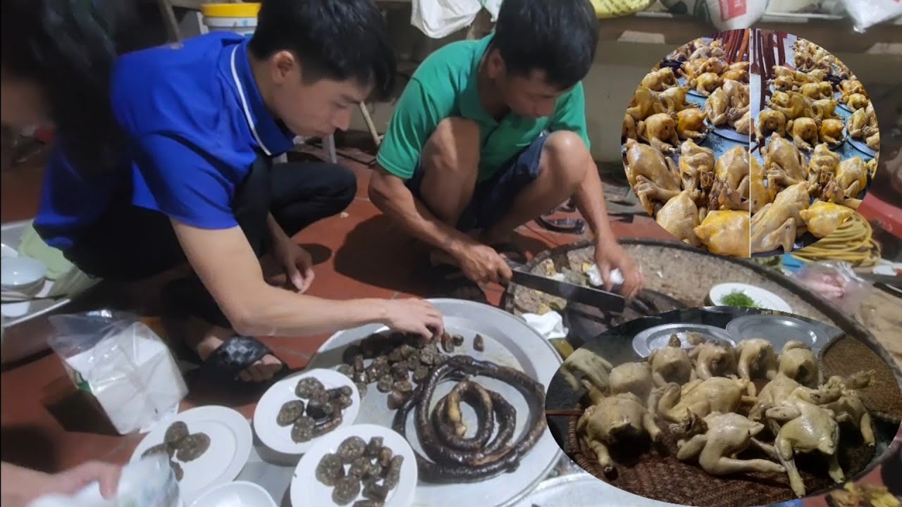 Đại tiệc Cỗ quê 14 mâm toàn món ngon khó cưỡng (T2). Hoàng Hiền # nguyễn tất thắng 
