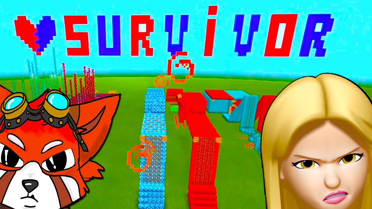 SURVIVOR ROMANIA IN MINECRAFT! Albastru VS Rosu